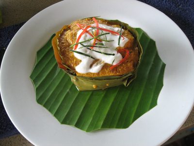 My fish amok... looks better than the picture on the...