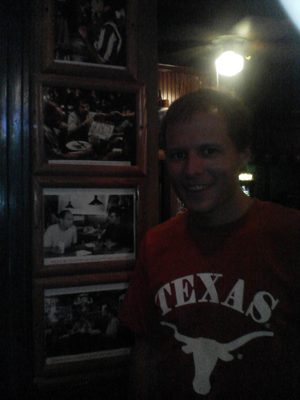 John inside the Alligator Grill (i.e. Chotchky's).