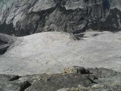 Polished white granite of Tenaya Canyon.