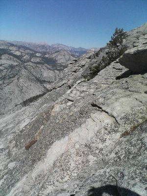 Knobby featured rock along Cloud's Rest.