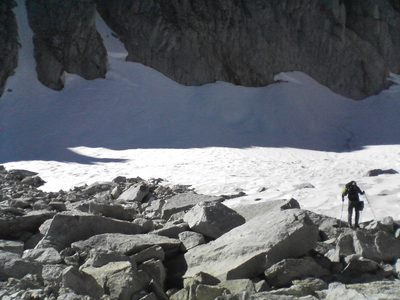 Tom at the terminus of the glacier.