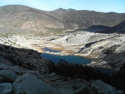 Almost 5pm and still far to hike (our cars are at the...