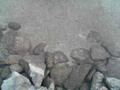 Some exceptionally clear water at the lake I stopped by...
