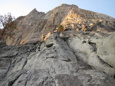 We reached the base of the climb and packed up around...
