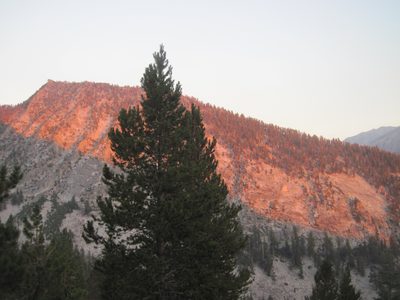 Alpine glow. We thought carefully about our route which...