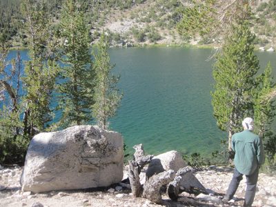 Back at Charlotte Lake, Joel and I take it easy and try...