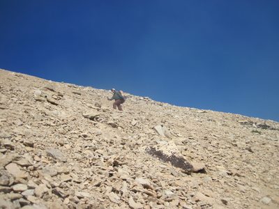 Joel conquering the switchbacks.