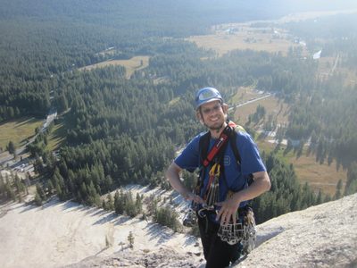 Joel, posing with Tuolumne Meadows in the background. 