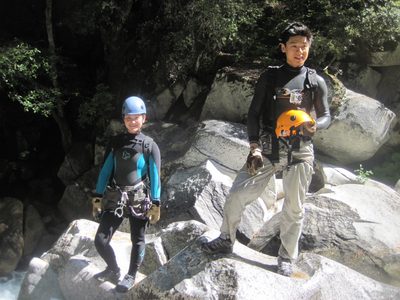 Yang and Monica ready for action.