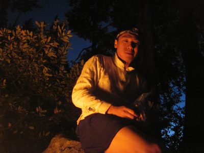 Yang by firelight.