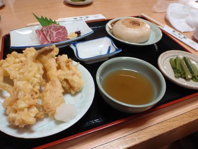 My lunch. Closest thing to vegetarian: raw horse meat.