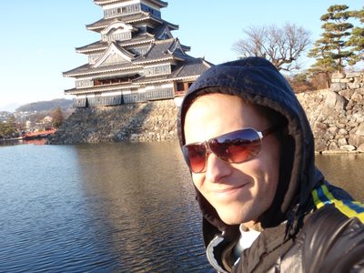 John at Matsumoto Castle.