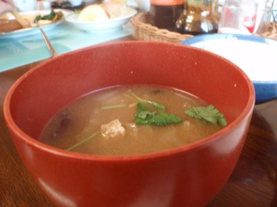 Miso soup.