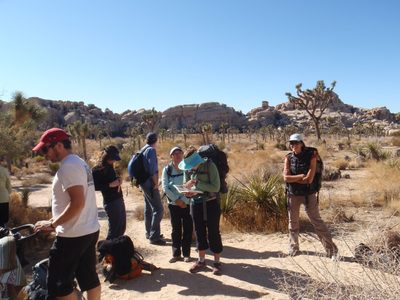 The crew on Thanksgiving at Joshua Tree National Park.