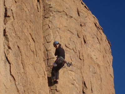 Getting lowered.