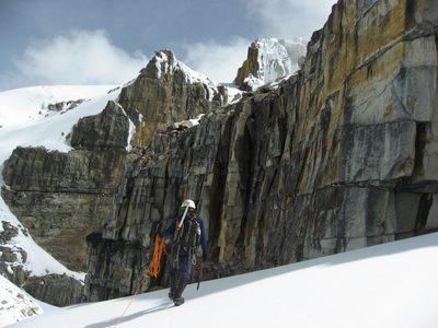 Rodrigo, walking toward the base of our climb.