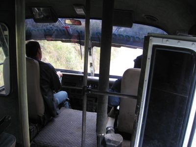 Rodrigo had managed to rent a 20 passenger bus for us to...