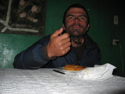 Rodrigo enjoying some bread.