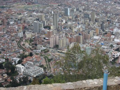 Bogota's newer business district.  At the left is a...