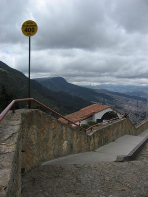 Instead of riding the gondola, you could walk up stairs...