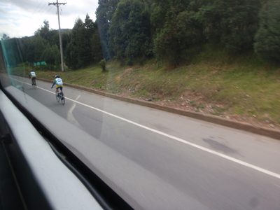 Cycling seemed very popular in Colombia.  We passed...