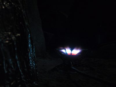 Our stove.  Rodrigo managed to get his MSR stove working...