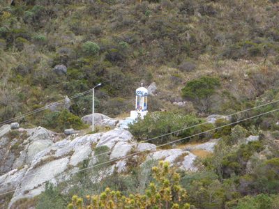 A little Catholic saint's shrine of some sort.