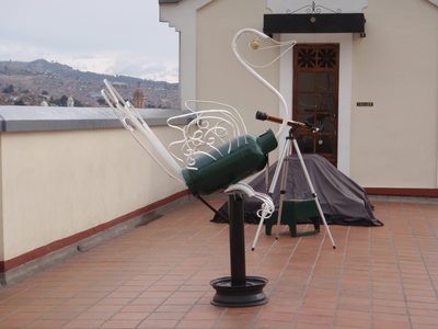 Pretty sweet artwork, no? It's made with a propane cylinder.