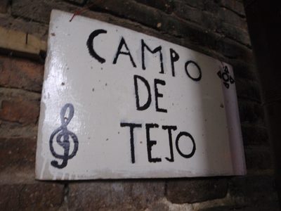 Campo de tejo.
