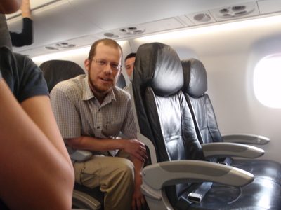 Joel, on our Aero Republica flight before take off