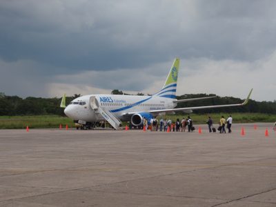 The other plane at the airport in Leticia.