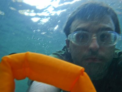 Chris's underwater self-portrait.