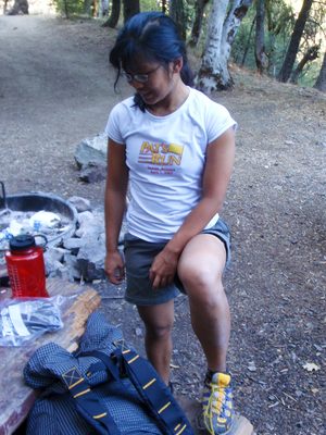 Christina, packing up and getting ready to leave for San...