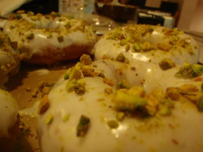 But the glaze made it worth it: 2c confectioners' sugar,...