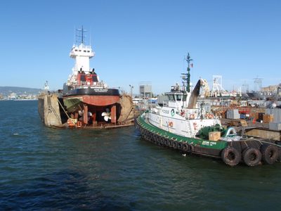 A dry dock! Pretty sweet.