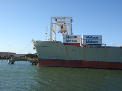 This ship is named Lurline. Like Lurline Lumpkin from...