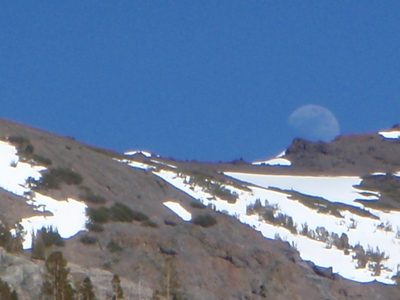 Moon coming closer into view.