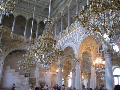 One of the ridiculously ornate palace halls inside the...