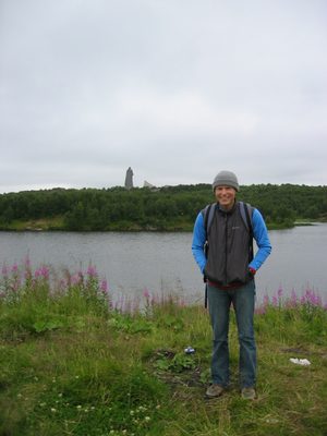 John standing on fragile alpine tundra.  Defender of the...