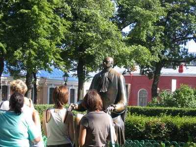 This statue of Peter the Great was installed in the...