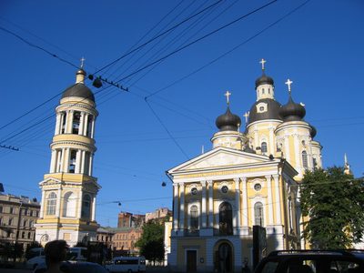 The church in Alison's neighborhood (Dostoevskaya).