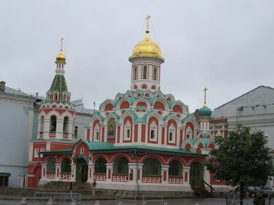 A cute little church on a corner of Red Square.