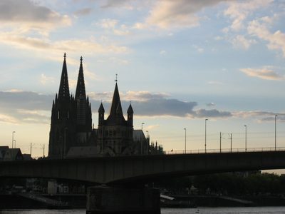 Arriving in Koln.