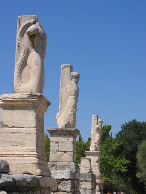 In the agora in Athens.
