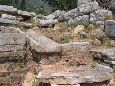 The baths at Messene.  This picture shows where a...