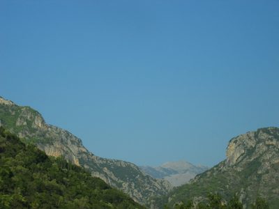 Picture from the car on the drive between Kalamata and Kardamyli.