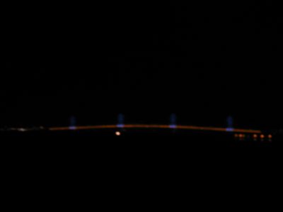 Somewhat poor picture of the Rion-antirion bridge at...