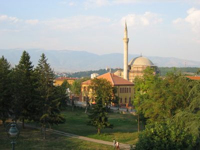 Skopje, Macedonia, looking east from the citadel.