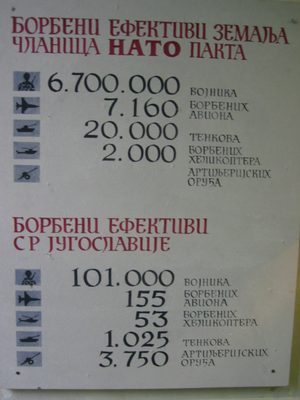 The highlight of the Serbian military museum was their...