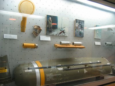 Here parts of US bombs are displayed often while citing...